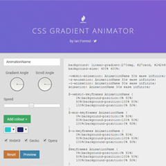 CSS Gradient Animator